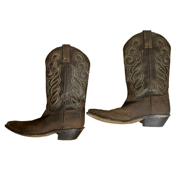 Double H Womens Buckaroo Boots Old Town DH5211 Size 9 M Brown Western Rodeo - Picture 8 of 14